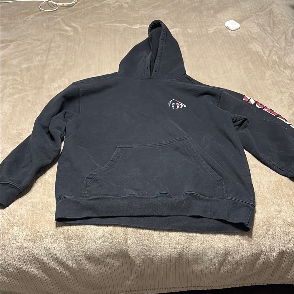 Wolverine Black Pullover Sweater with Hood